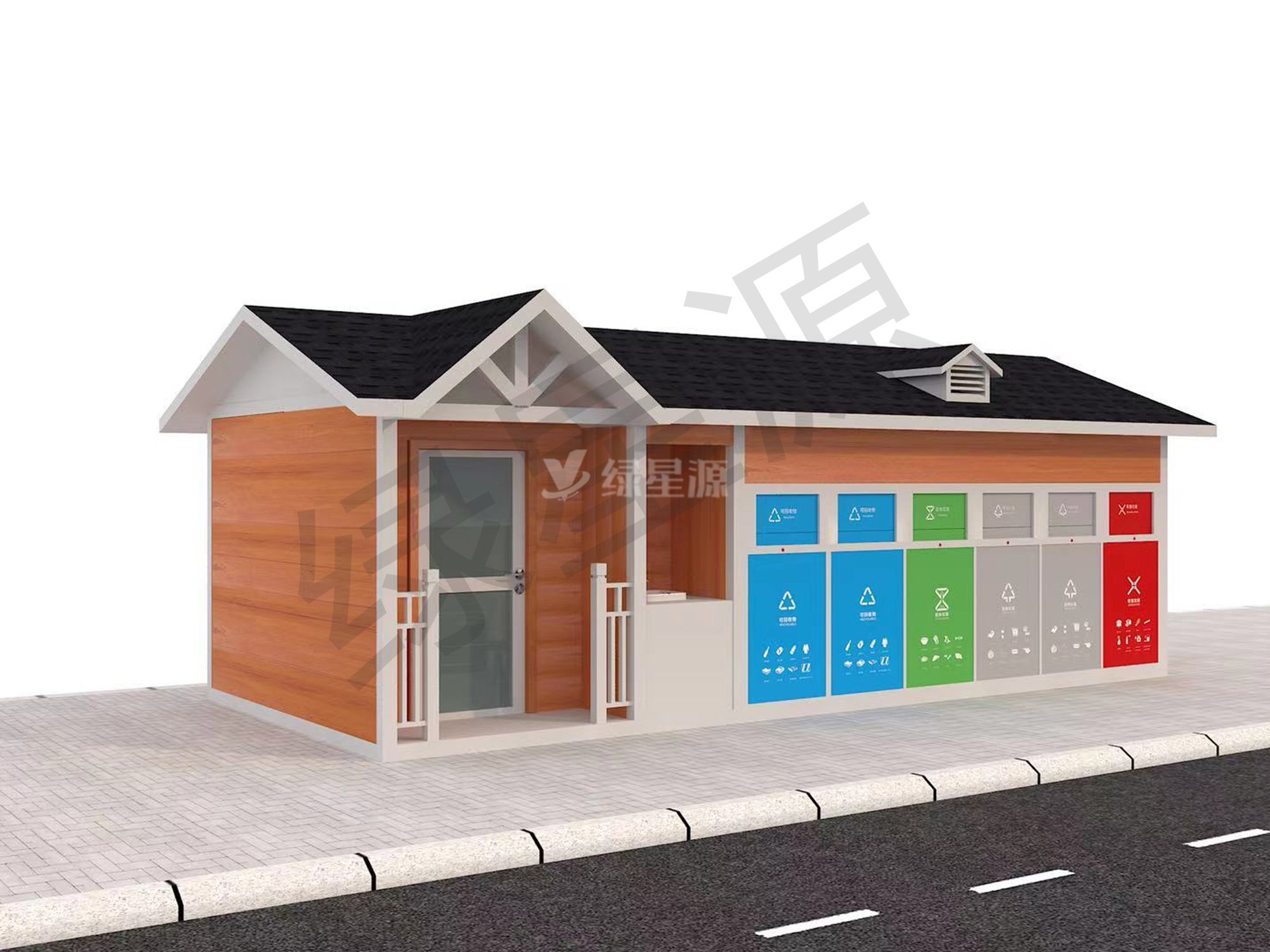 封闭式垃圾房厂家为客户量身定制配图二